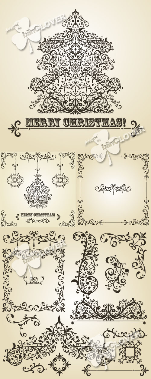 Christmas decorative design elements 0320