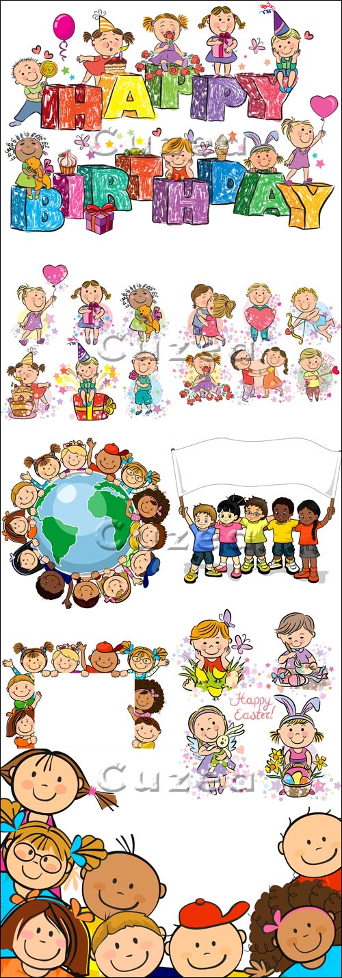 / Childrens holiday - vector stock