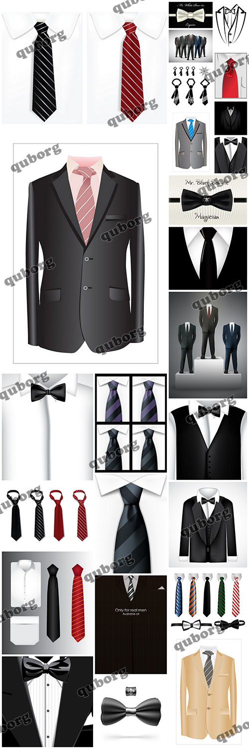 Stock Vector - Elegant Suits - 25 EPS