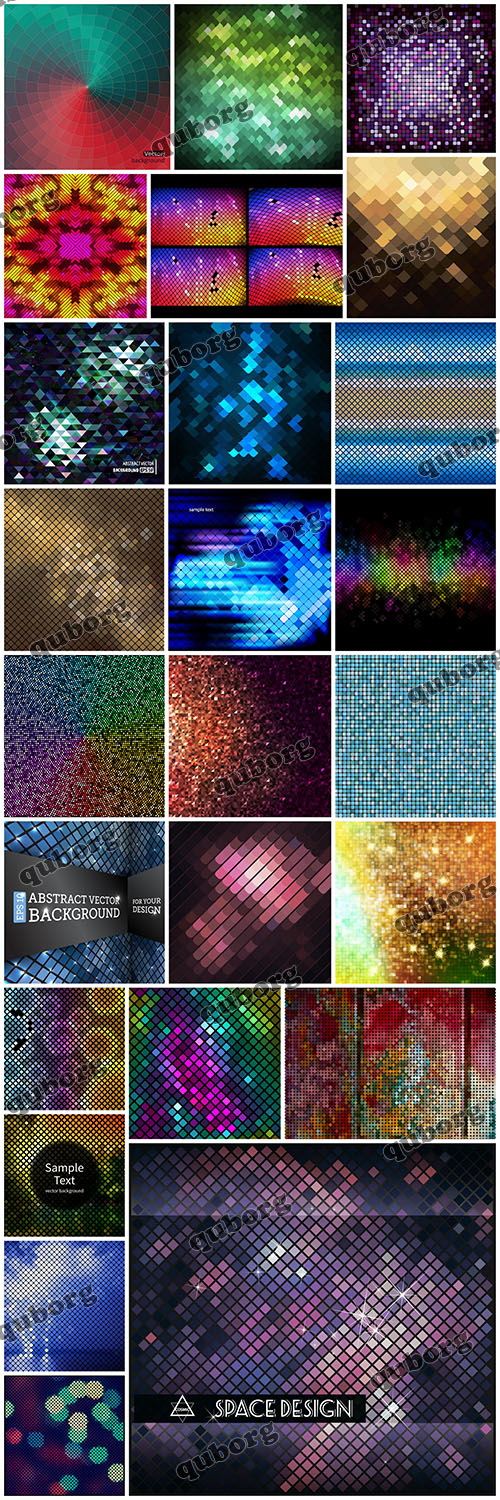 Stock Vector - Mosaic Backgrounds Part 2