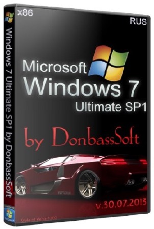 Windows 7 Ultimate SP1 x86 DonbassSoft v.30.07.2013 (RUS/ENG)
