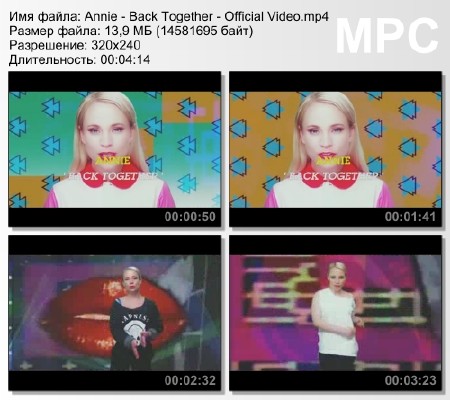 Annie - Back Together - Official Video mp4