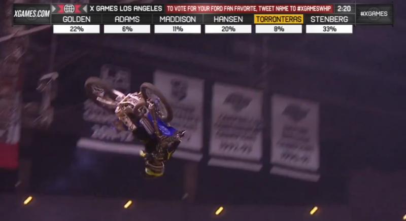 Джош Хансен выиграл этап Moto X Whip в Лос-Анджелесе (видео)