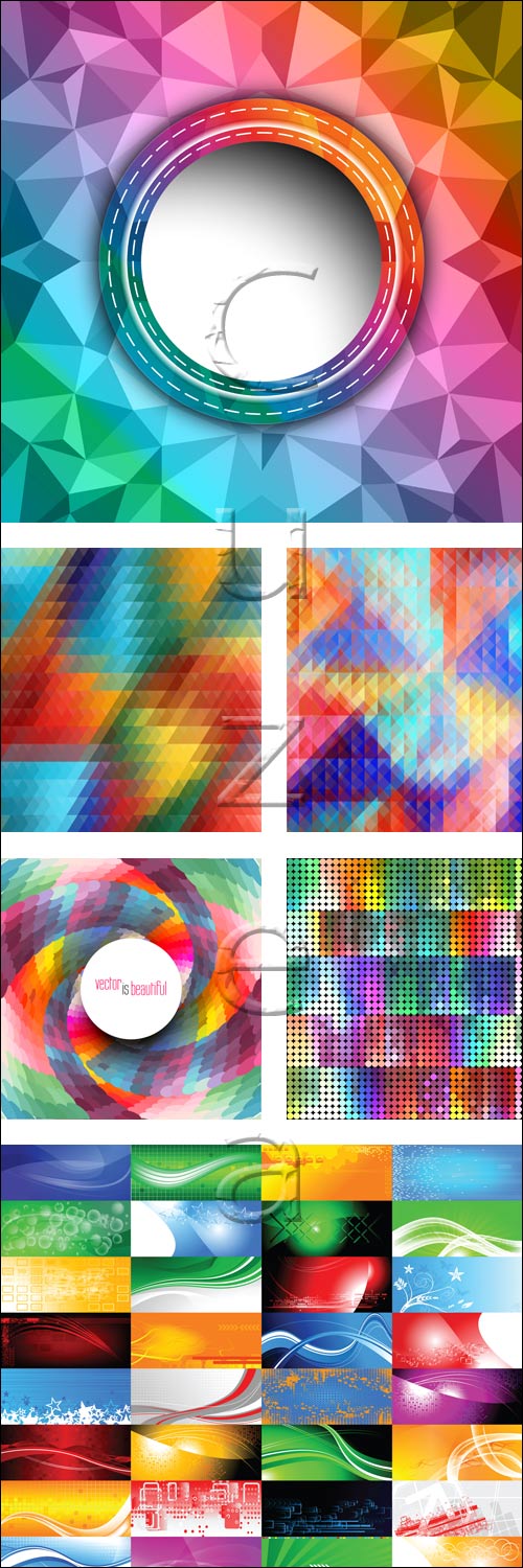  , 9 / Abstract  backgrounds, 9 - vector stock