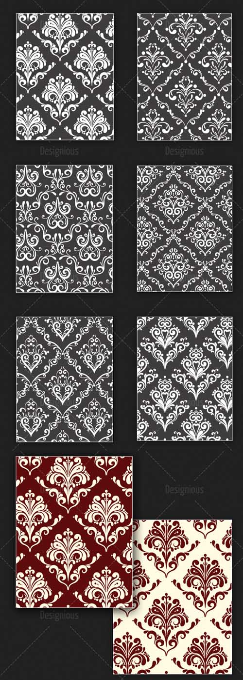 Seamless Patterns Vector Pack 122