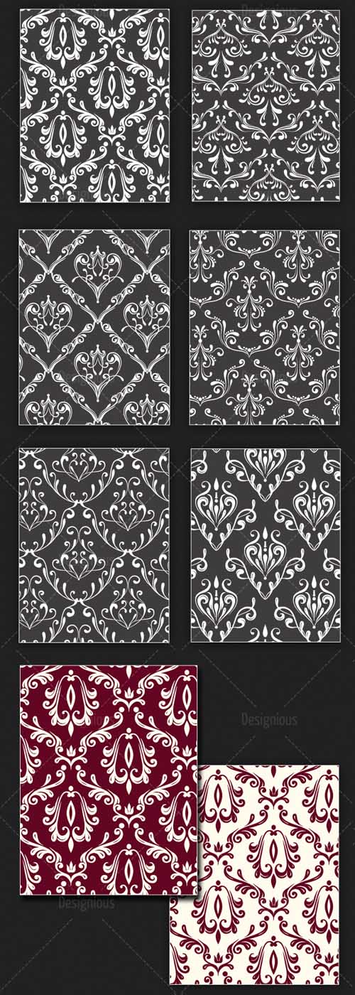 Seamless Patterns Vector Pack 124