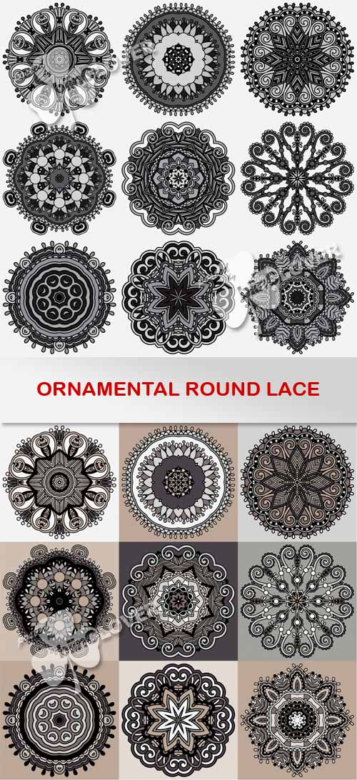 Ornamental round lace 0463